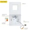 Nuwatt 6" LED Square Retrofit Dimmable Recessed Lights 5CCT 2700K/3000K/3500K/4000K/5000K Selectable 4 PK NW-SQ-C6-14W-5CCT-WH-4P - alternate 6